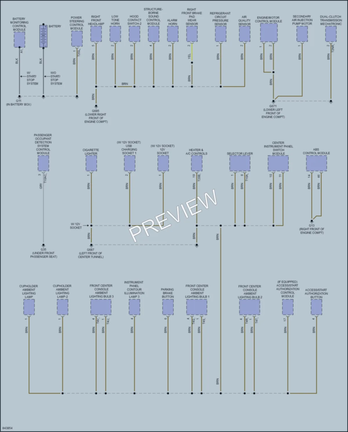 2021 Audi Q3 Ground Distribution wiring diagram preview