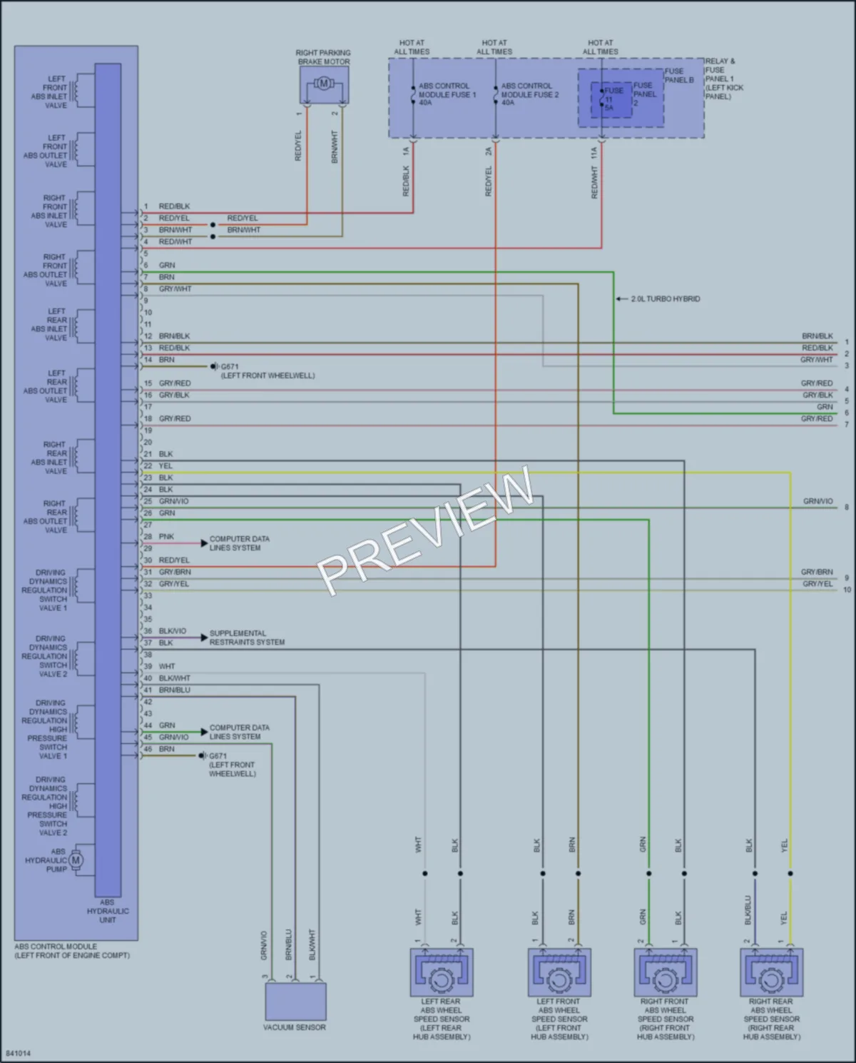 2021 Audi Q5Sportback Anti Lock Brakes wiring diagram preview