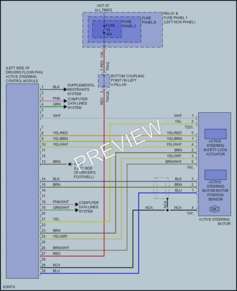 2021 Audi Q5e Electronic Power Steering wiring diagram preview