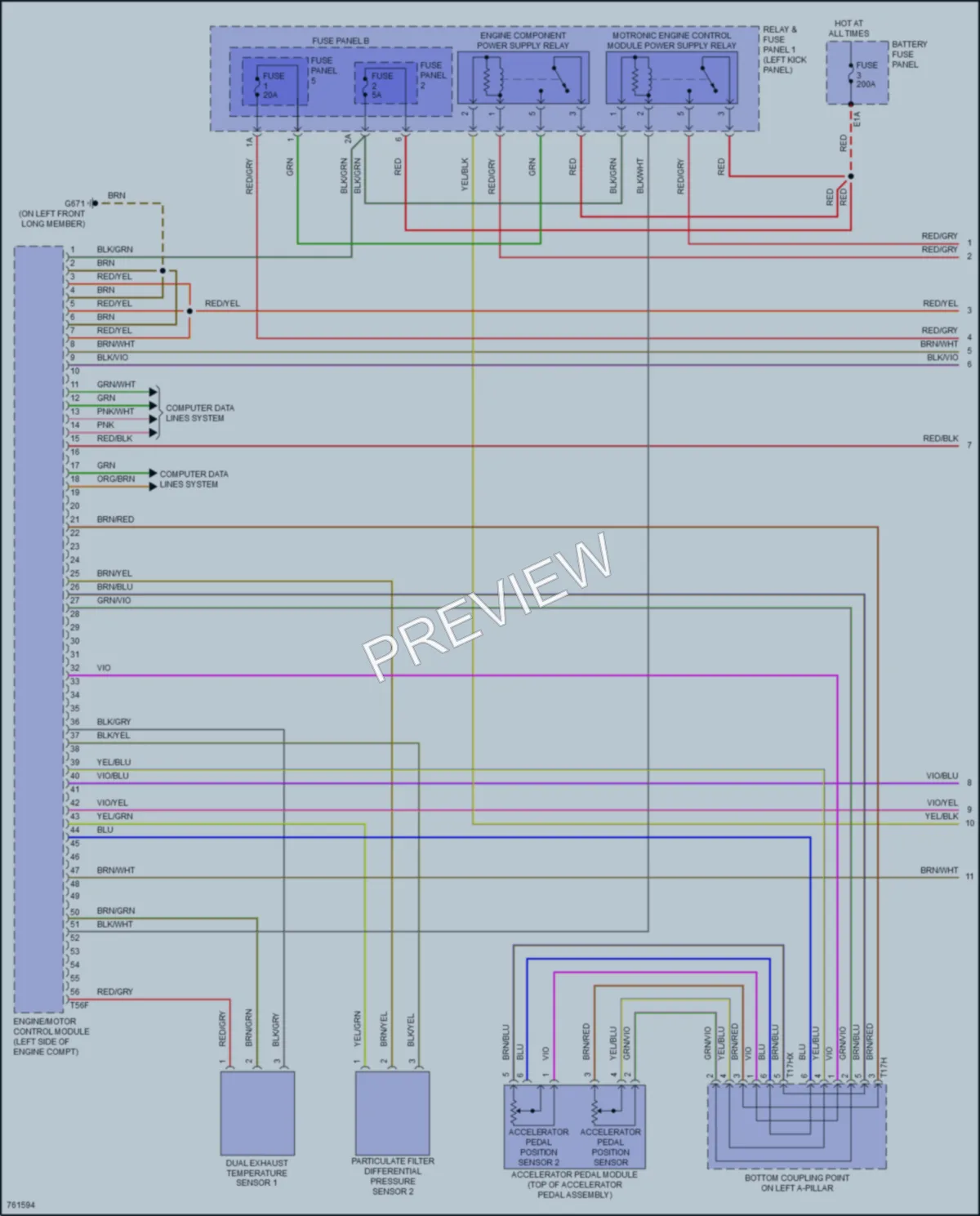 2021 Audi RS5 Engine Performance wiring diagram preview