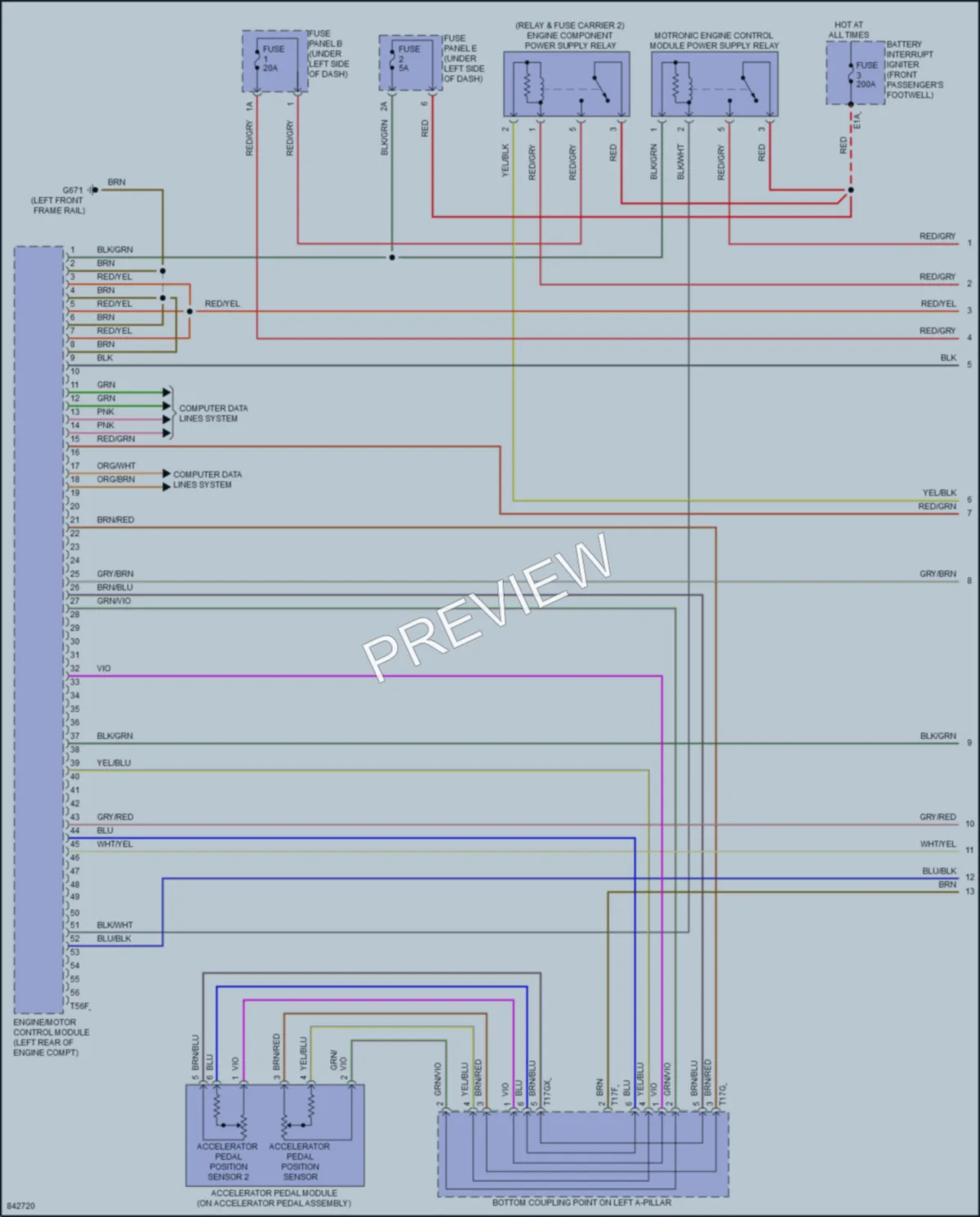 2021 Audi RSQ8 Engine Performance wiring diagram preview