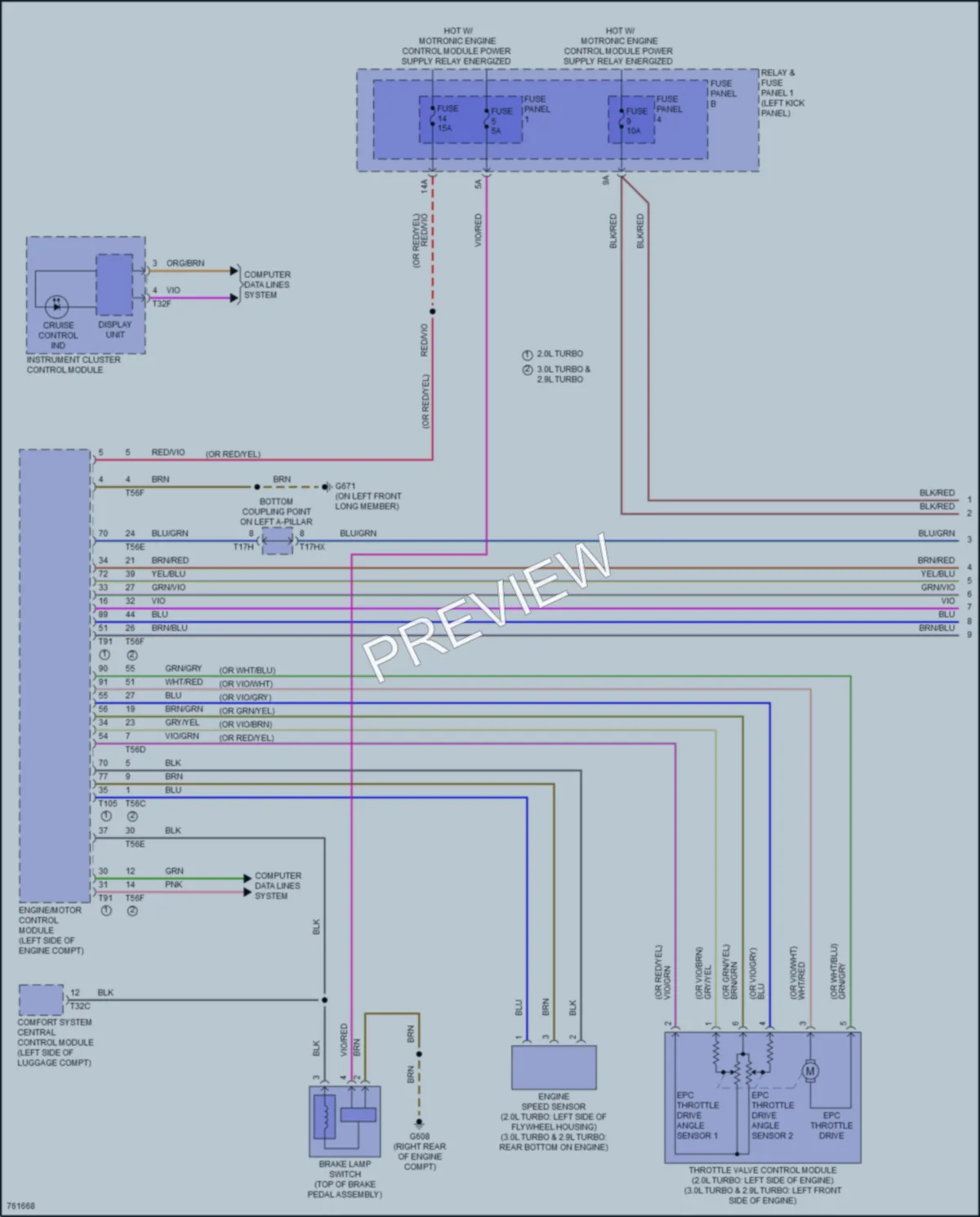 2021 Audi S5 Cruise Control wiring diagram preview