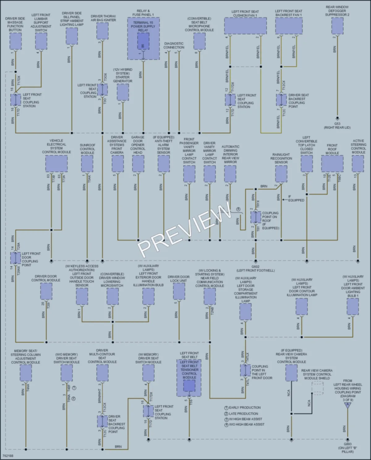 2021 Audi S5 Ground Distribution wiring diagram preview