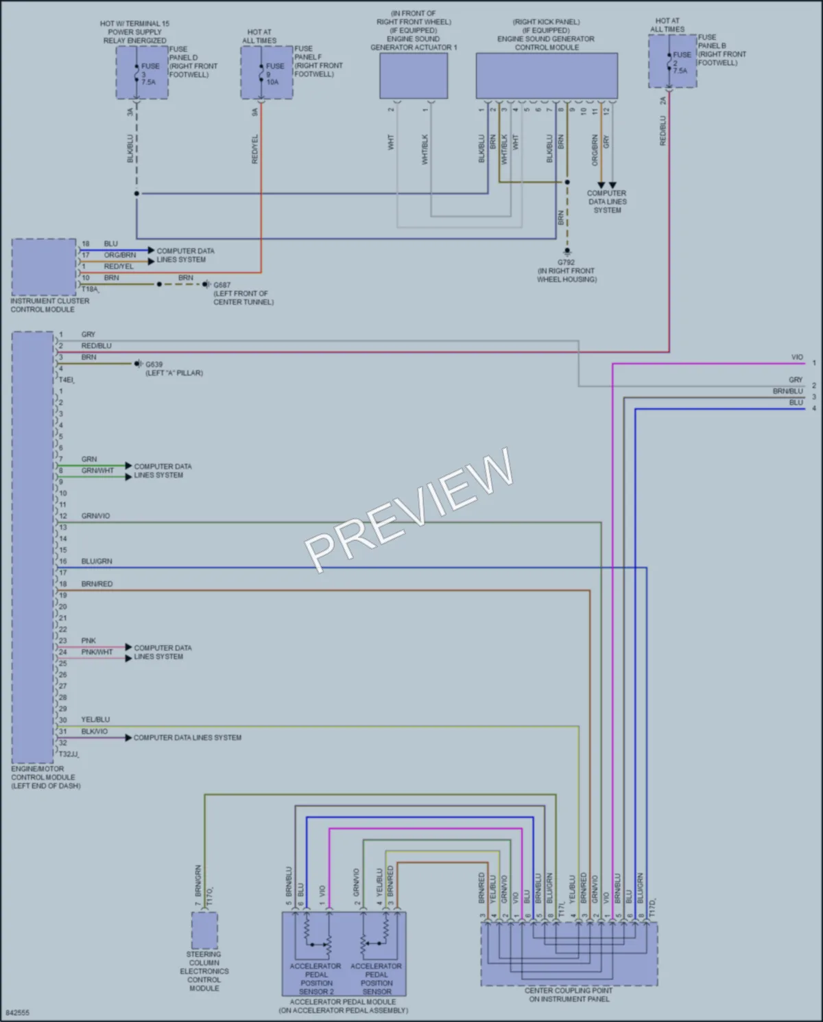 2021 Audi etron Engine Performance wiring diagram preview
