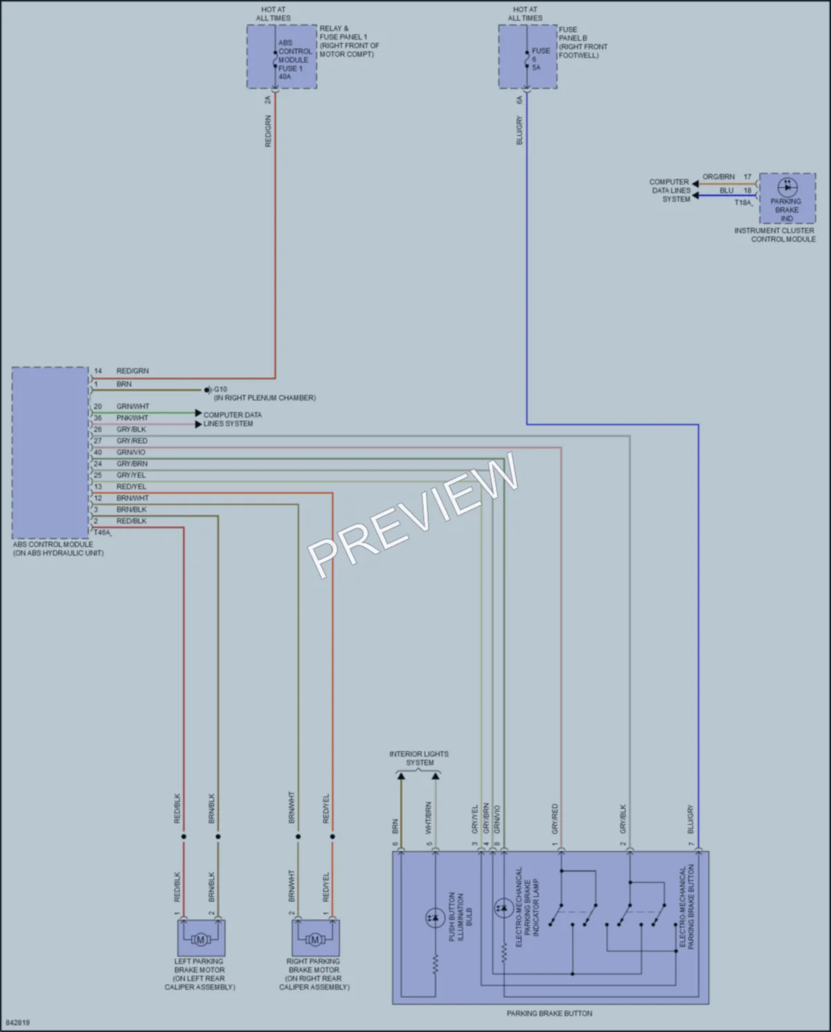 2021 Audi etronSportback Shift Interlock wiring diagram preview