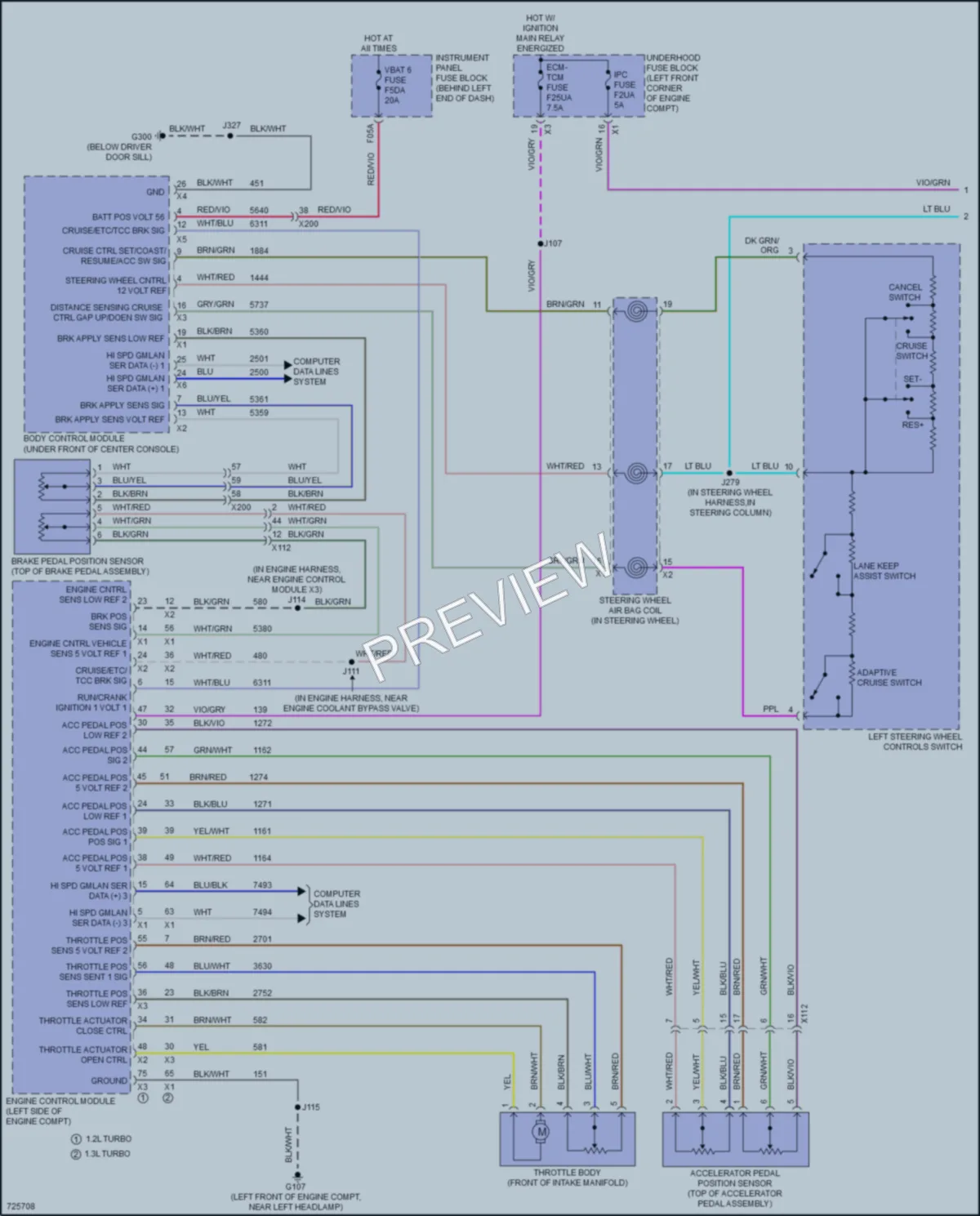 2021 Buick EncoreGX Cruise Control wiring diagram preview