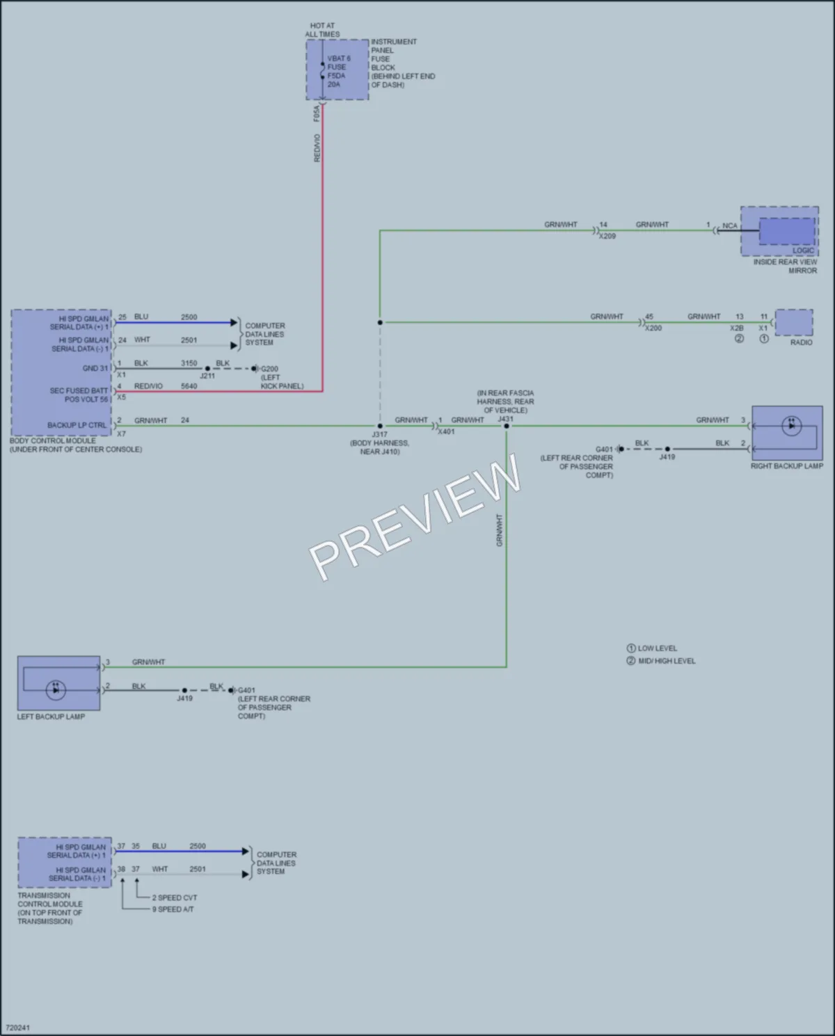 2021 Buick EncoreGX Exterior Lights wiring diagram preview