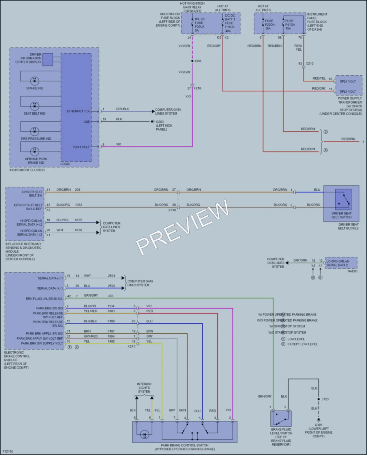 2021 Chevrolet Malibu Warning Systems wiring diagram preview