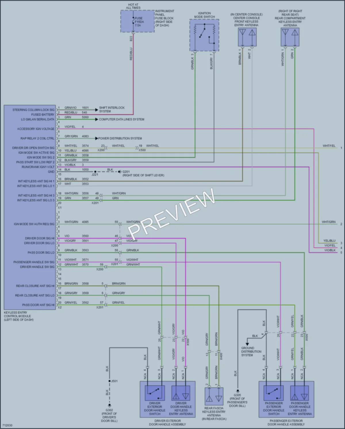2021 Chevrolet Spark Power Door Locks wiring diagram preview