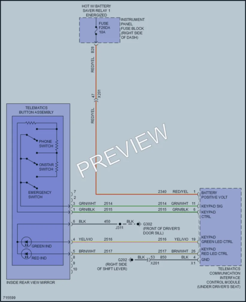 2021 Chevrolet Spark Power Mirrors wiring diagram preview
