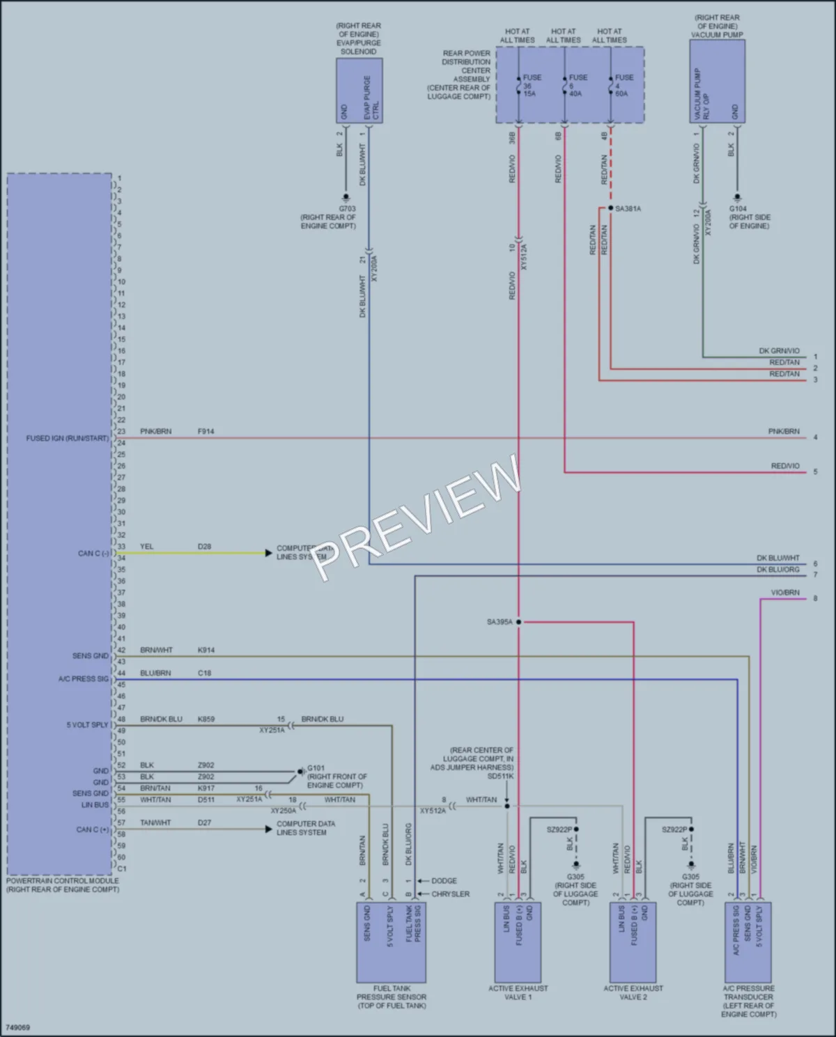 2021 Chrysler 300 Engine Performance wiring diagram preview