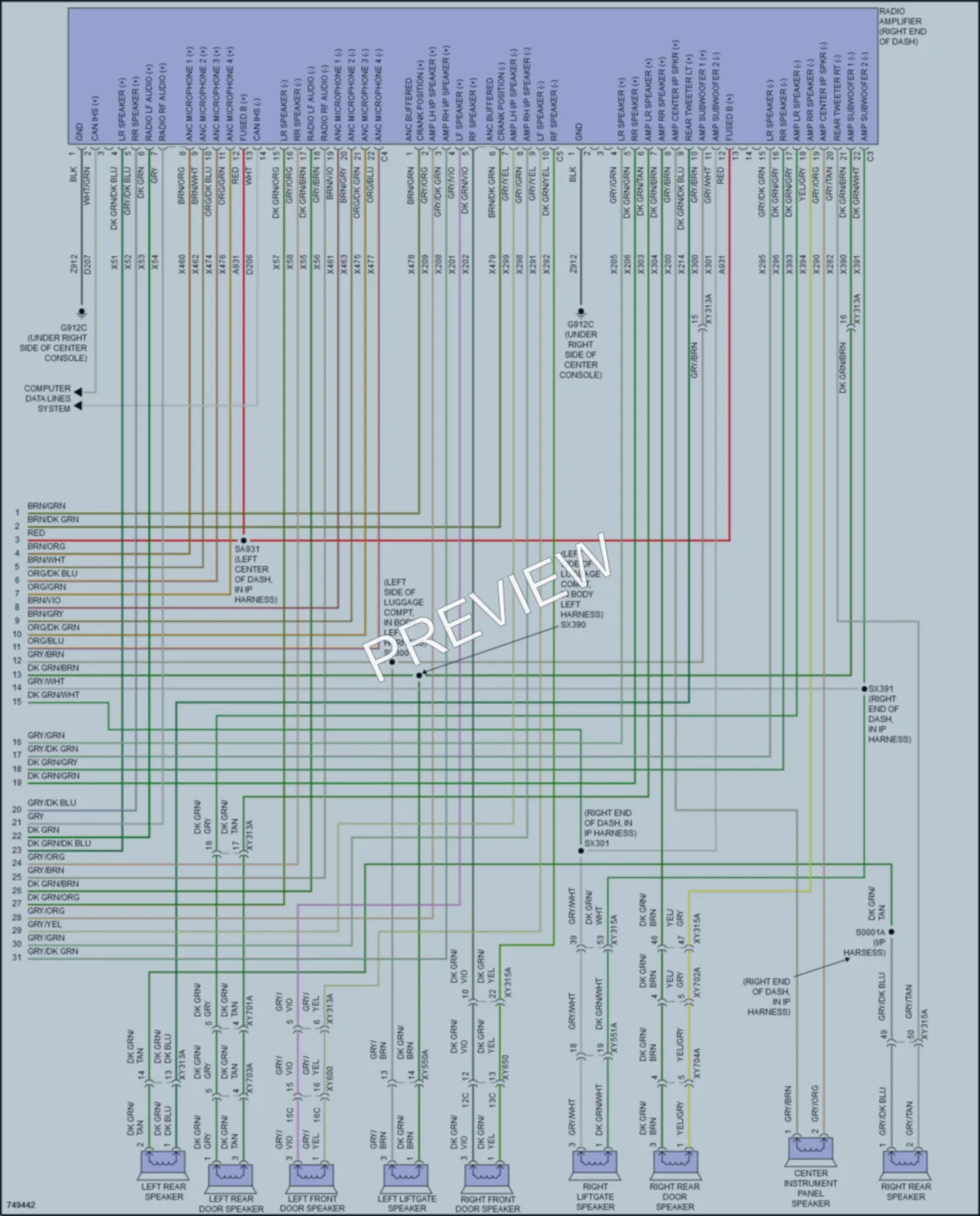 2021 Chrysler PacificaHybrid Navigation wiring diagram preview