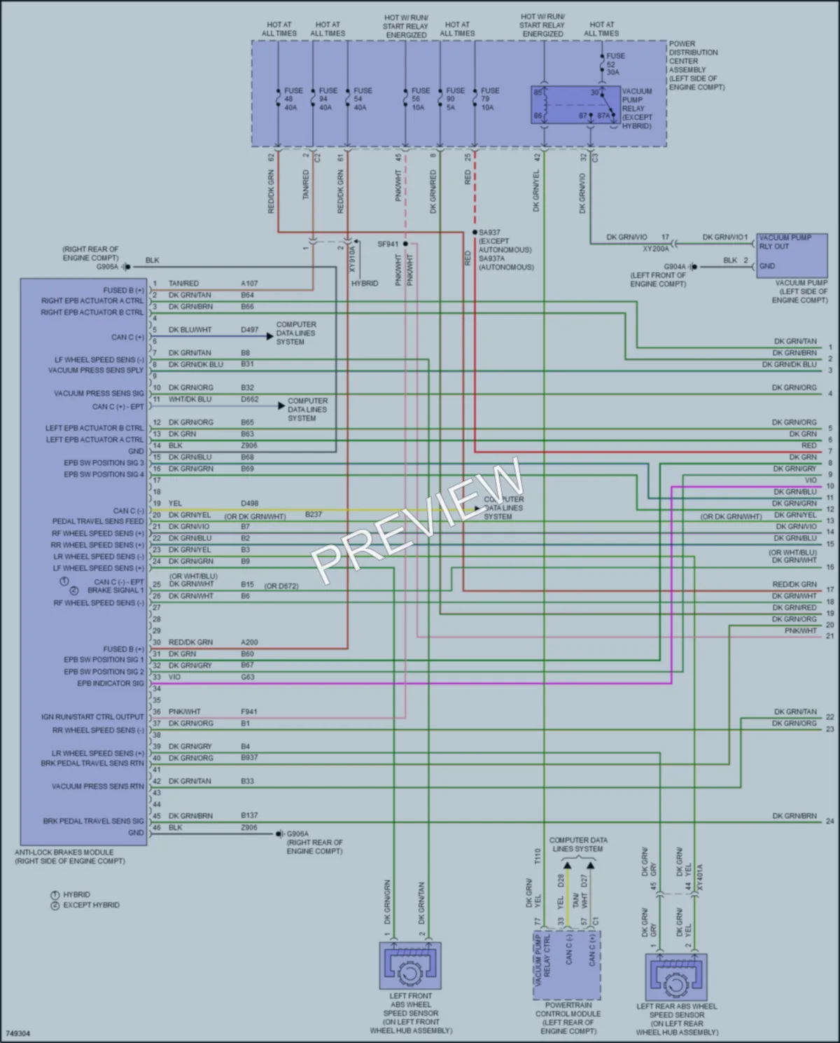 2021 Chrysler PacificaNew Anti Lock Brakes wiring diagram preview