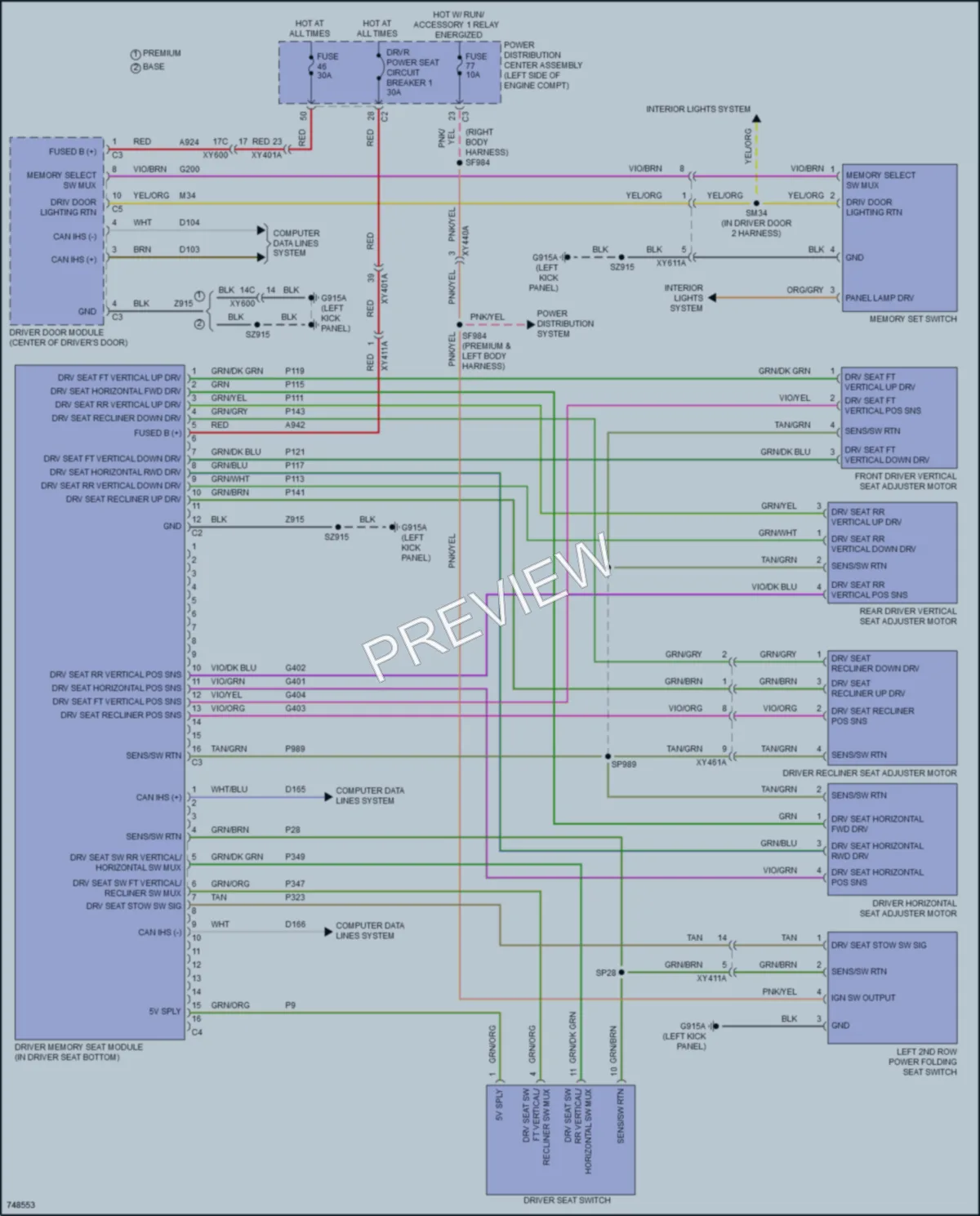 2021 Chrysler PacificaNew Memory Systems wiring diagram preview