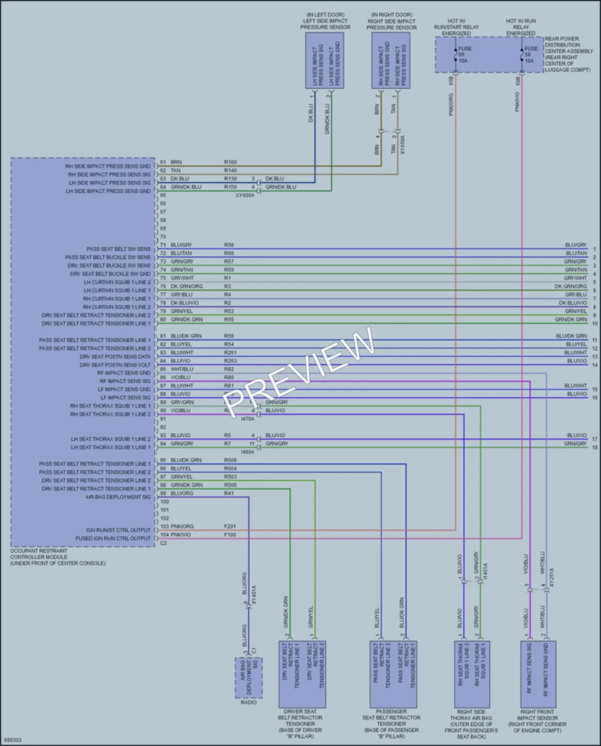 2021 Dodge Challenger Supplemental Restraints wiring diagram preview