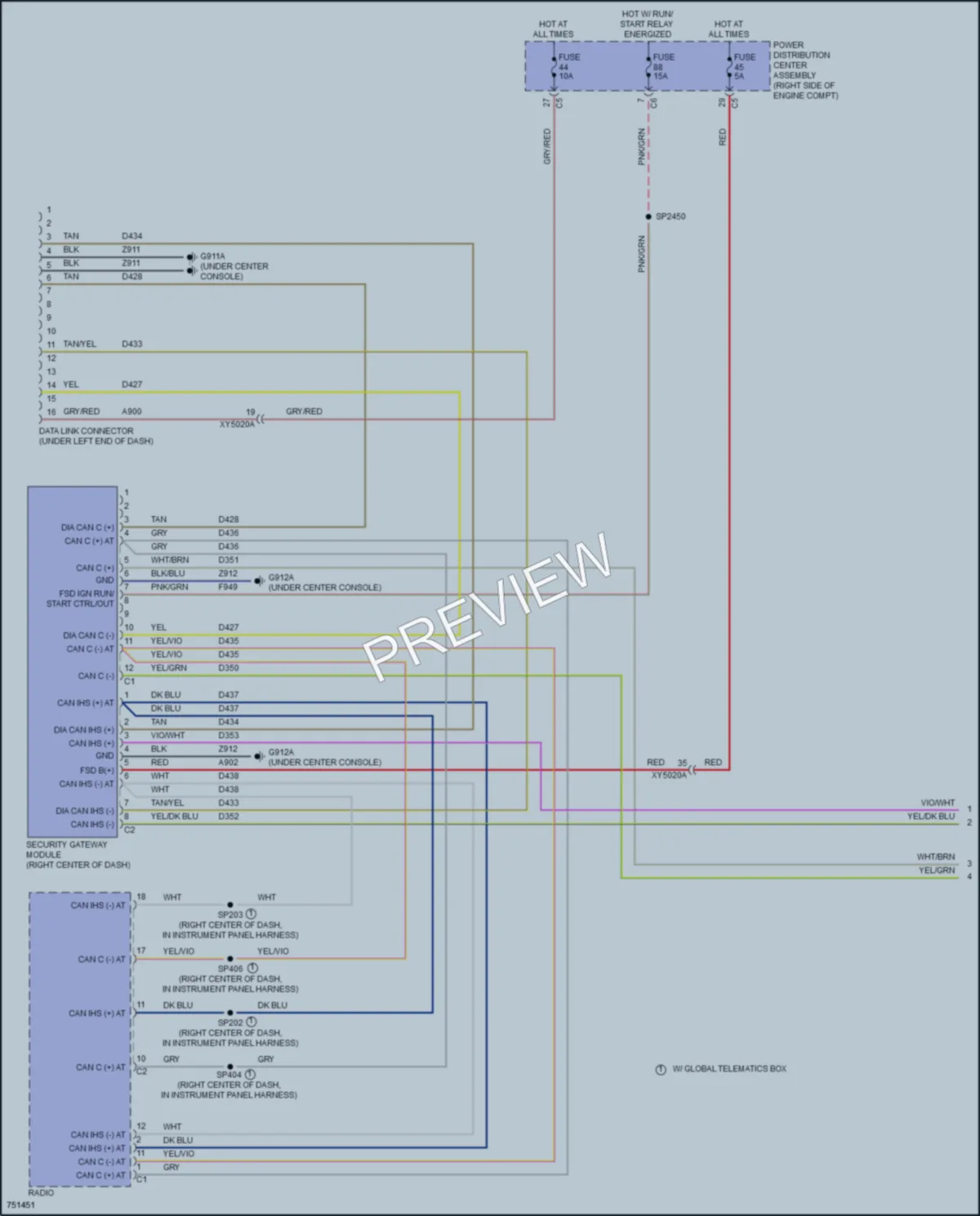 2021 Dodge DurangoSpecialService Computer Data Lines wiring diagram preview