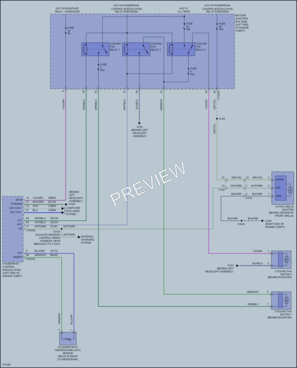 2021 Ford 250Transit Cooling Fan wiring diagram preview