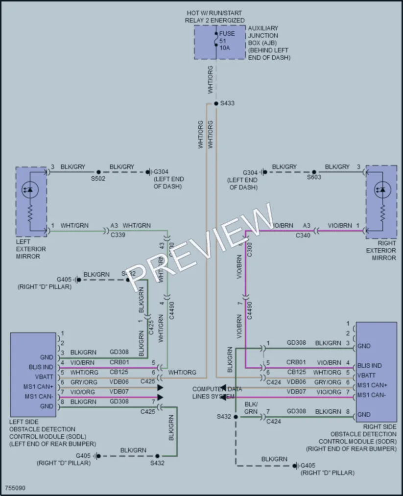 2021 Ford 250Transit Navigation wiring diagram preview