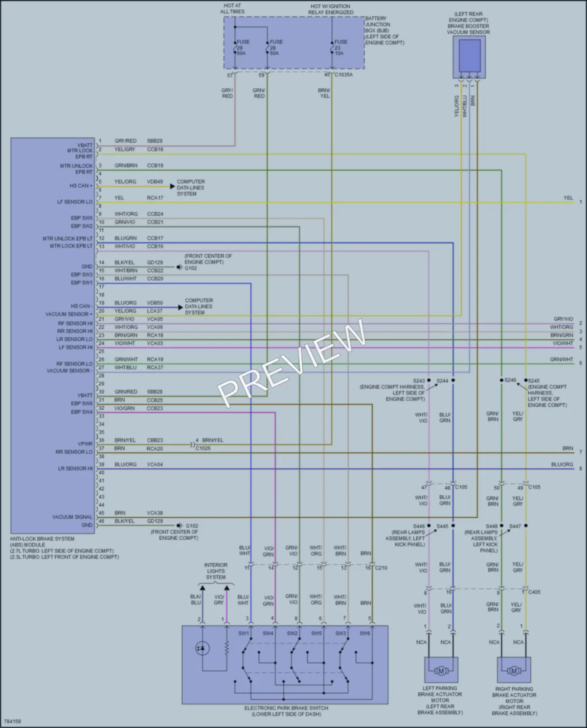 2021 Ford Bronco Anti Lock Brakes wiring diagram preview