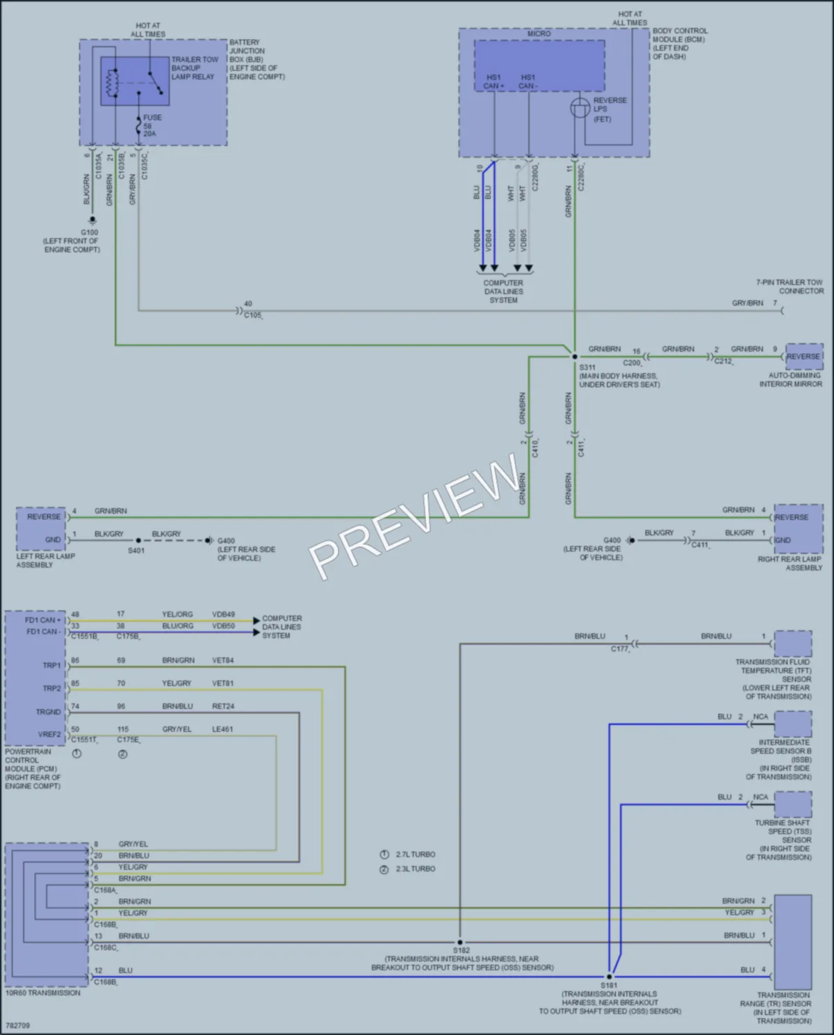 2021 Ford Bronco Exterior Lights wiring diagram preview