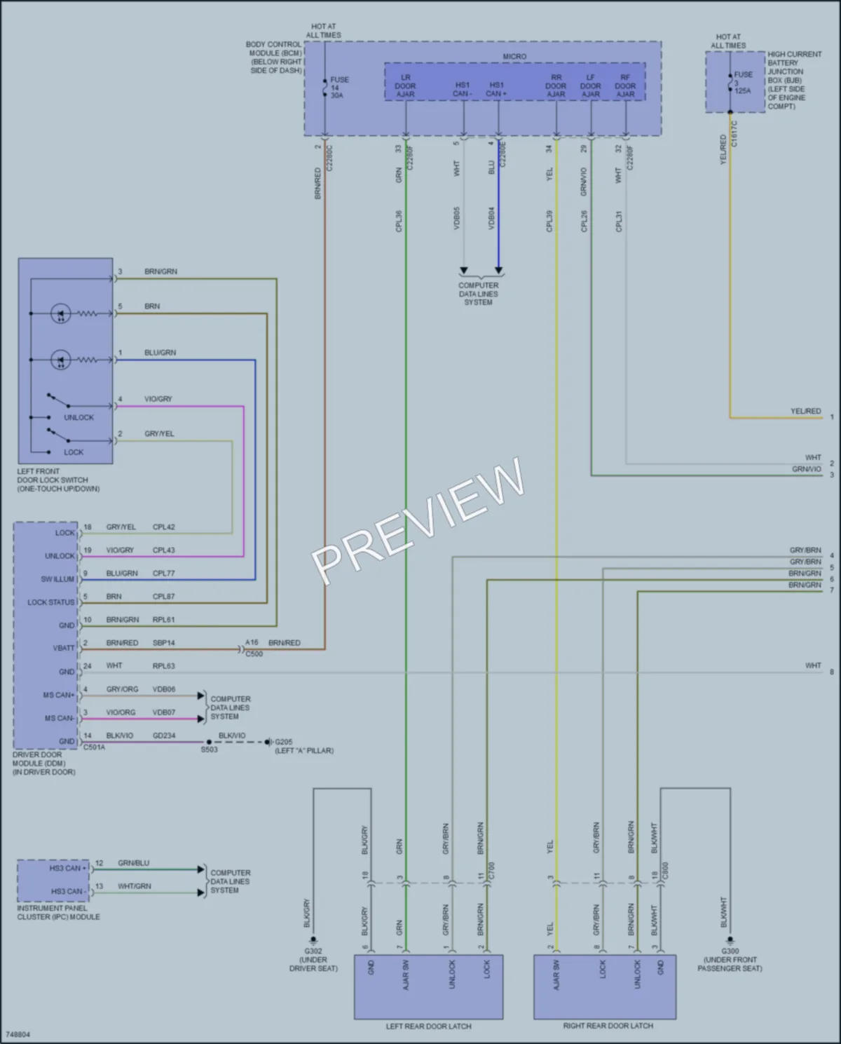 2021 Ford BroncoSport Anti Theft wiring diagram preview