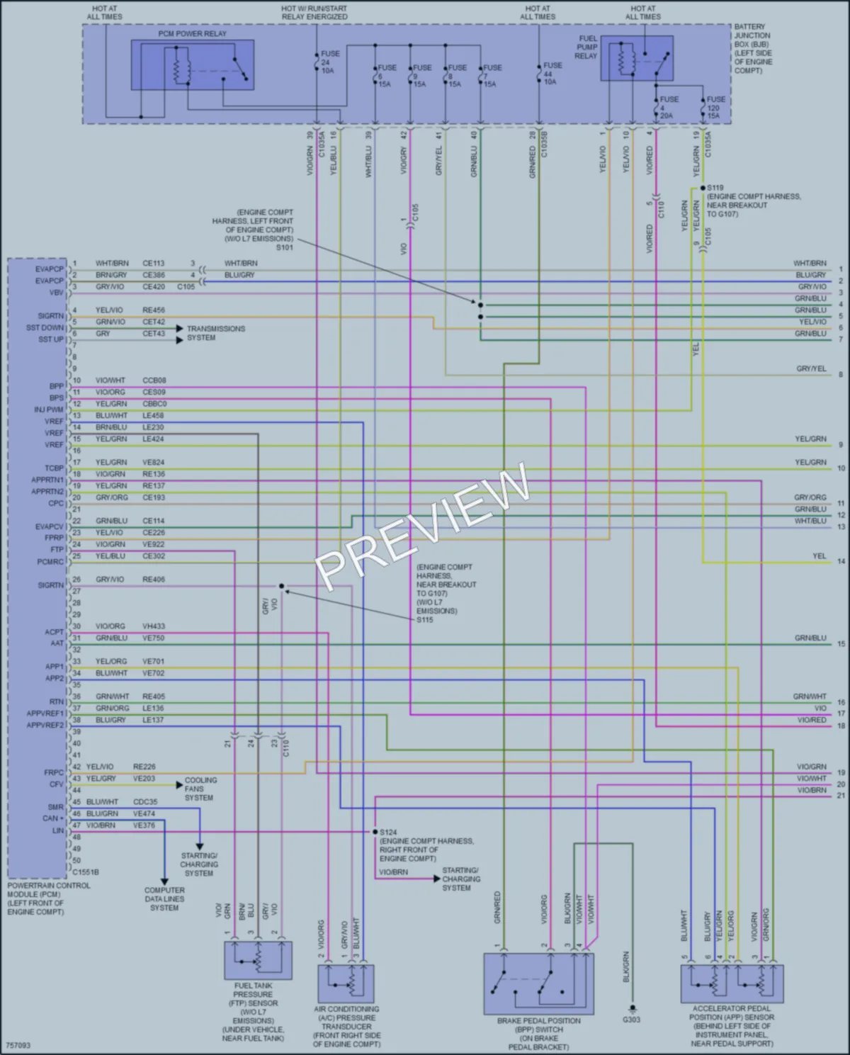 2021 Ford BroncoSport Engine Performance wiring diagram preview