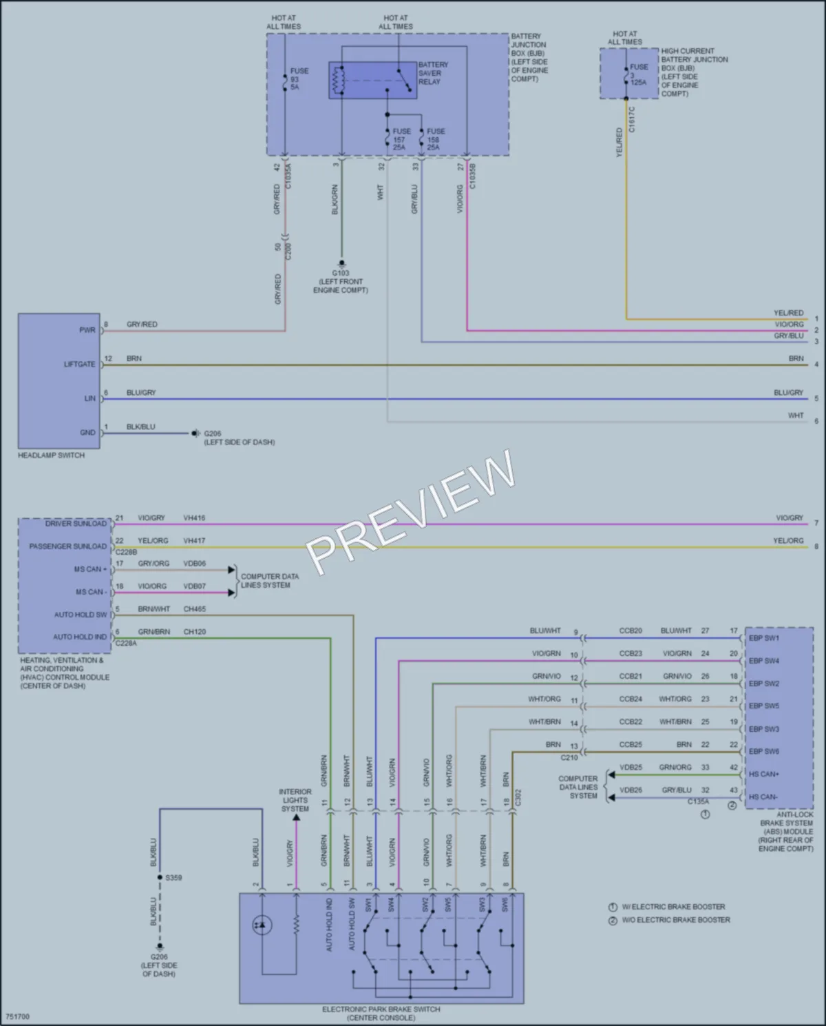 2021 Ford BroncoSport Headlights wiring diagram preview