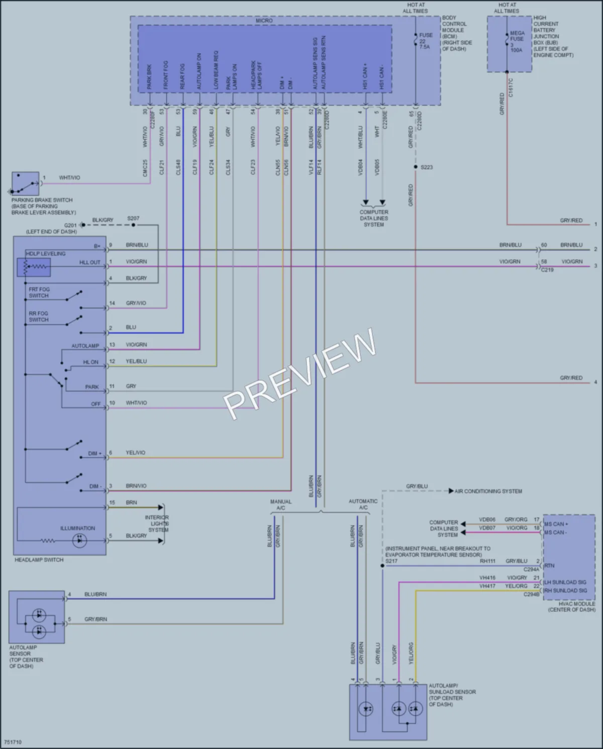 2021 Ford EcoSport Headlights wiring diagram preview