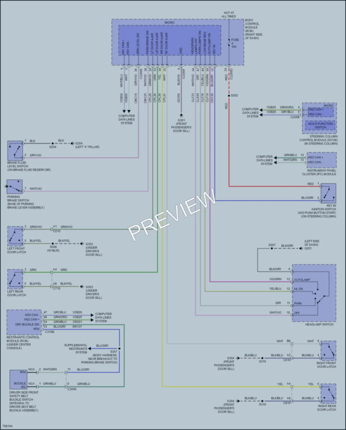 2021 Ford EcoSport Warning Systems wiring diagram preview