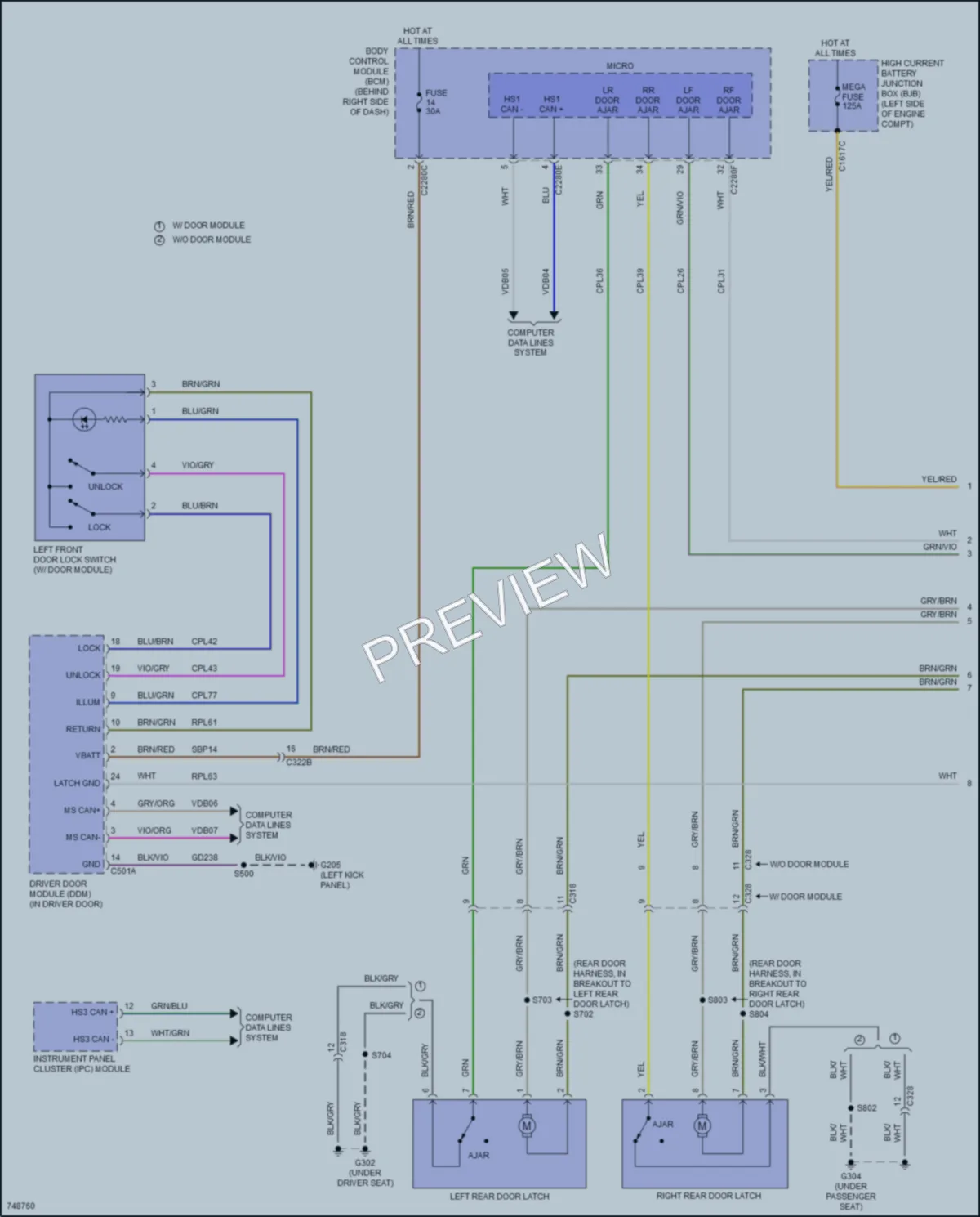 2021 Ford Escape Anti Theft wiring diagram preview