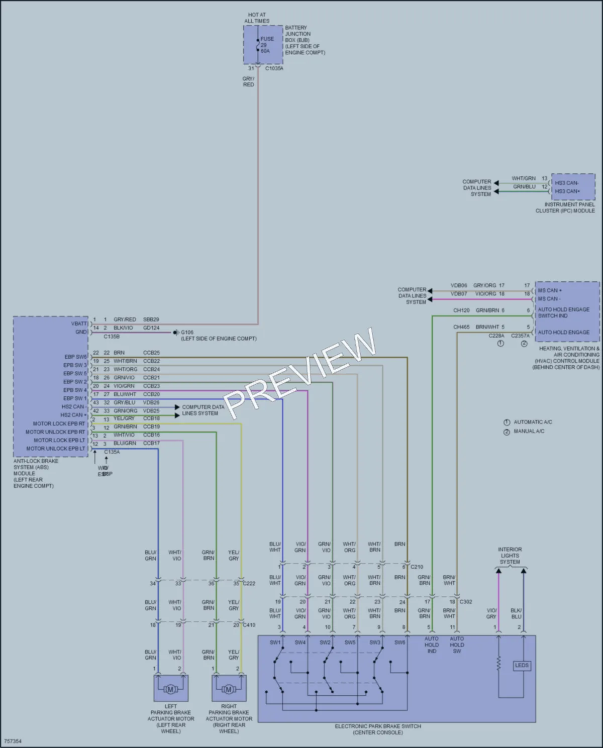 2021 Ford Escape Shift Interlock wiring diagram preview