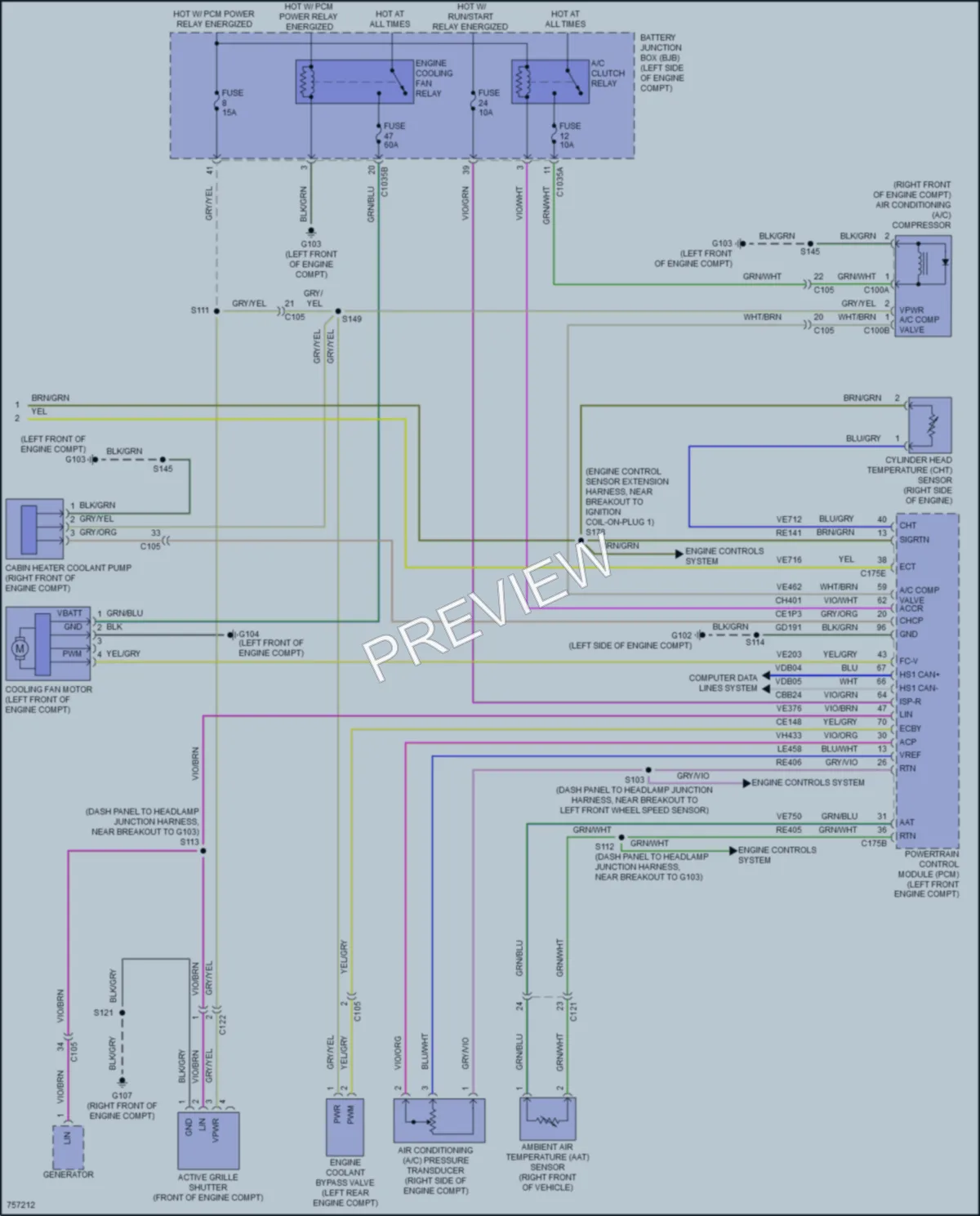 2021 Ford EscapeHybrid Air Conditioning wiring diagram preview