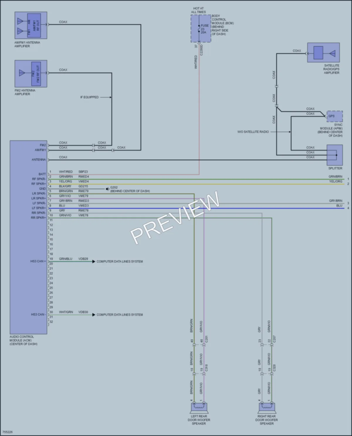 2021 Ford EscapePlugIn Radio wiring diagram preview