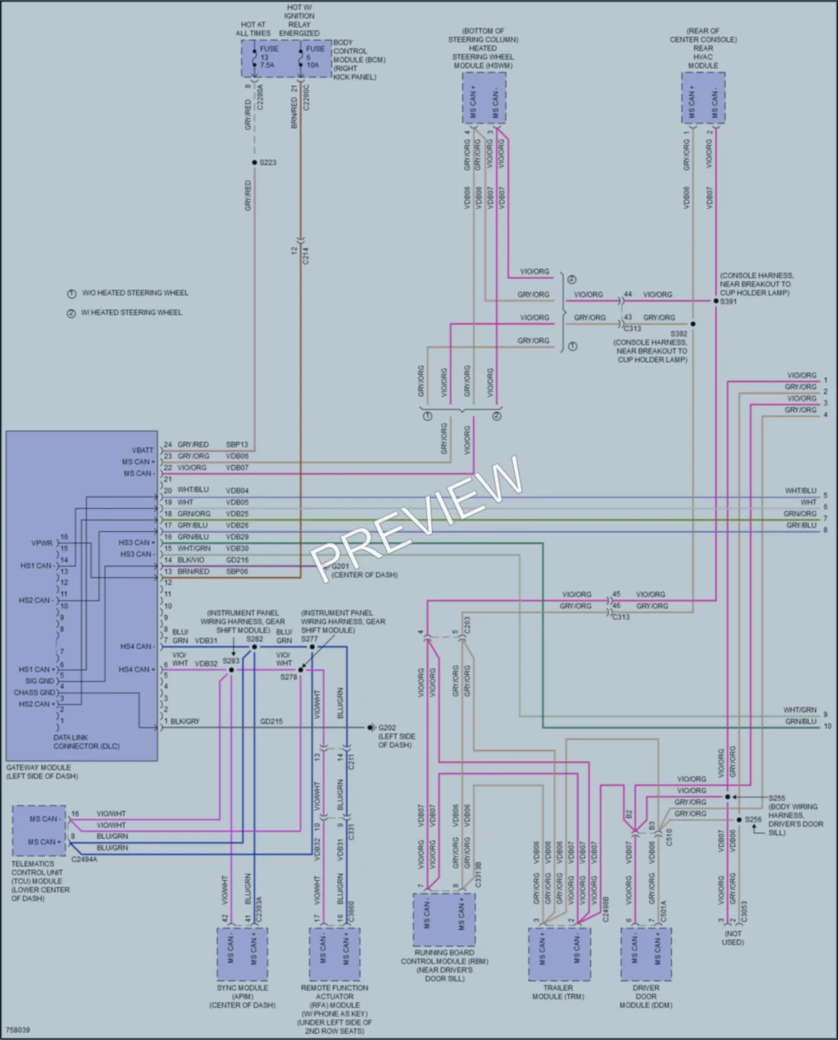 2021 Ford Expedition Computer Data Lines wiring diagram preview