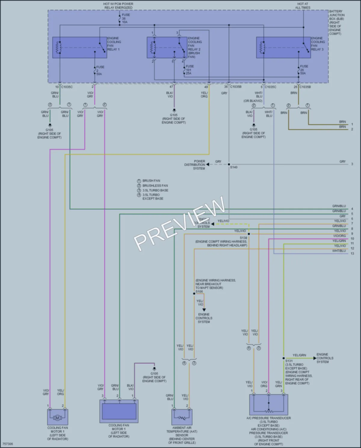 2021 Ford Expedition Cooling Fan wiring diagram preview