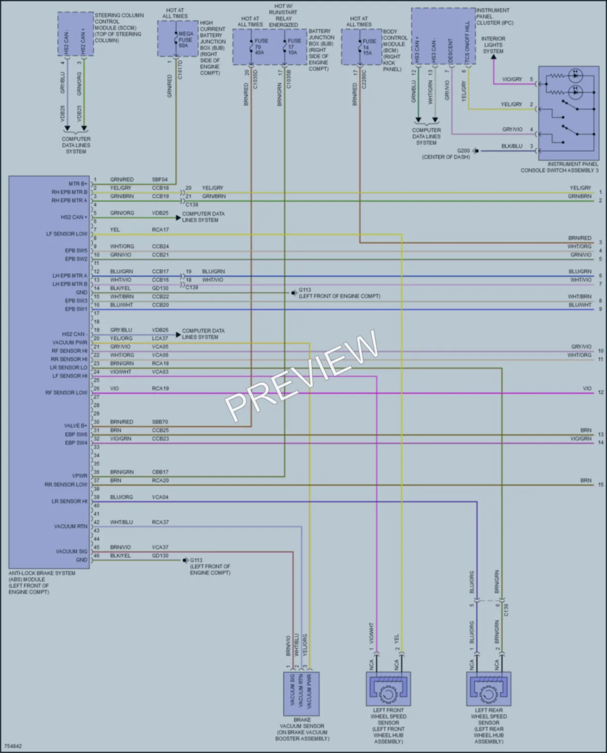 2021 Ford ExpeditionMAX Anti Lock Brakes wiring diagram preview