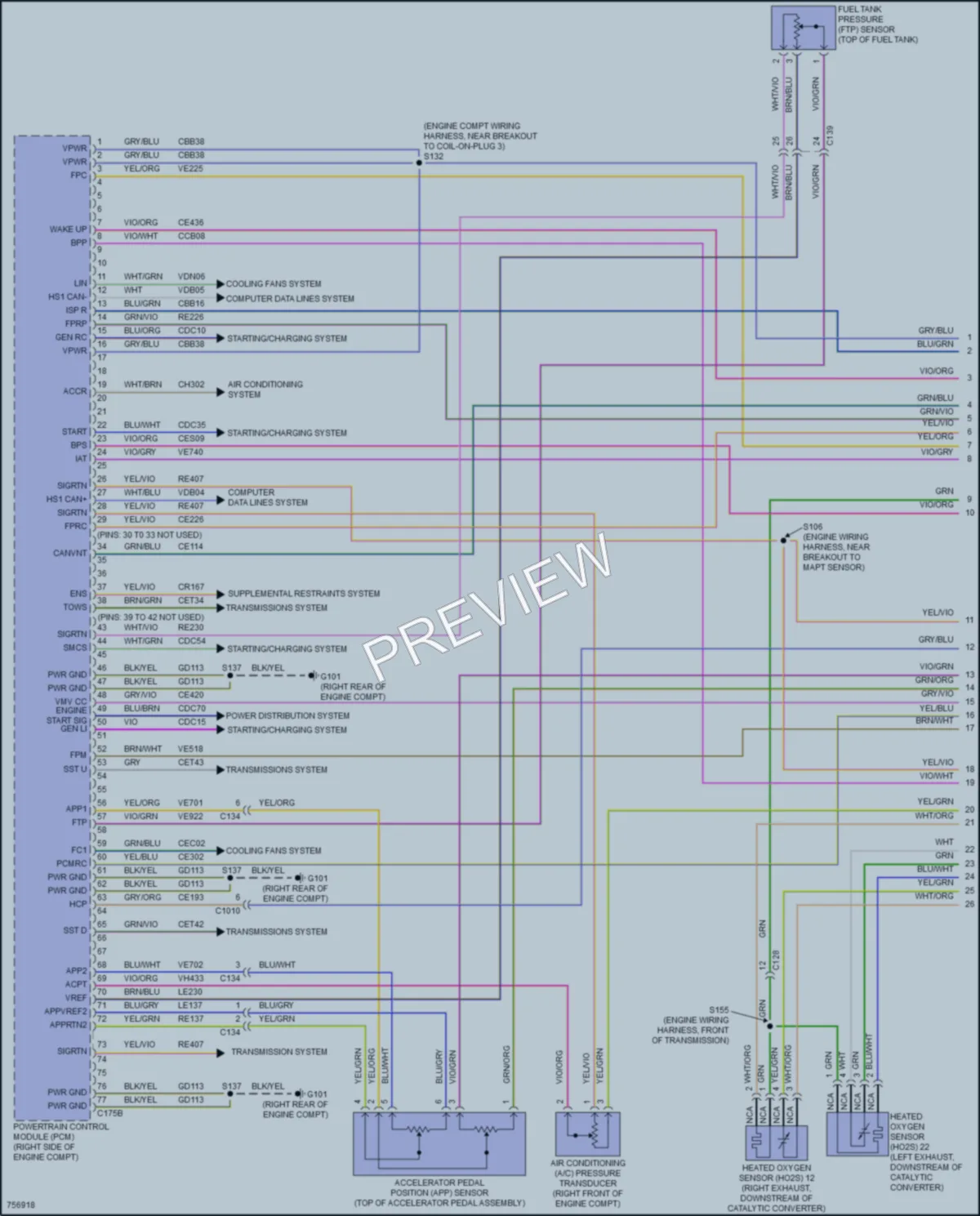 2021 Ford ExpeditionMAX Engine Performance wiring diagram preview