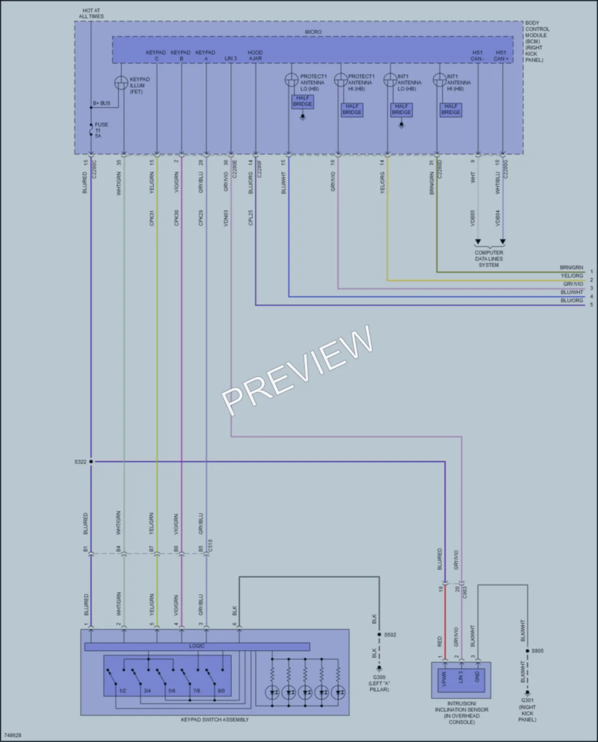 2021 Ford ExpeditionMAX Power Door Locks wiring diagram preview