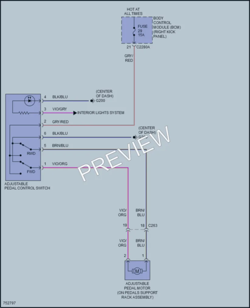 2021 Ford ExpeditionMAX Power Seats wiring diagram preview