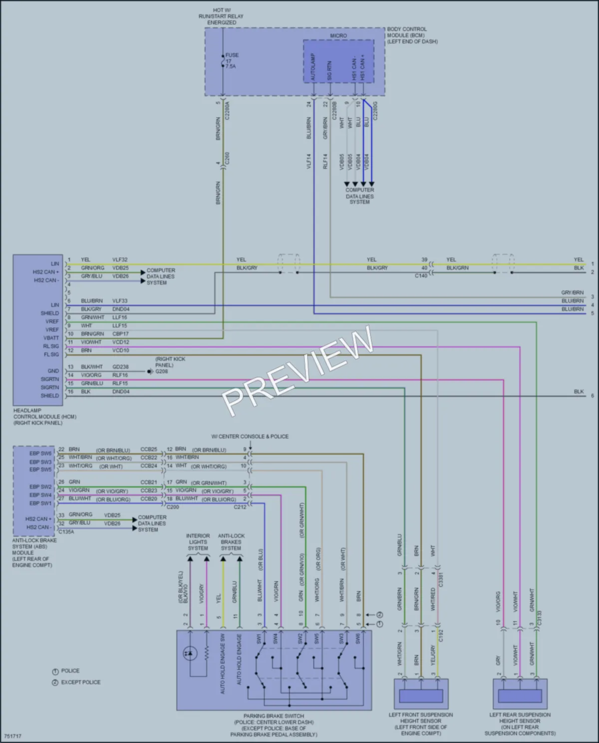 2021 Ford Explorer Headlights wiring diagram preview