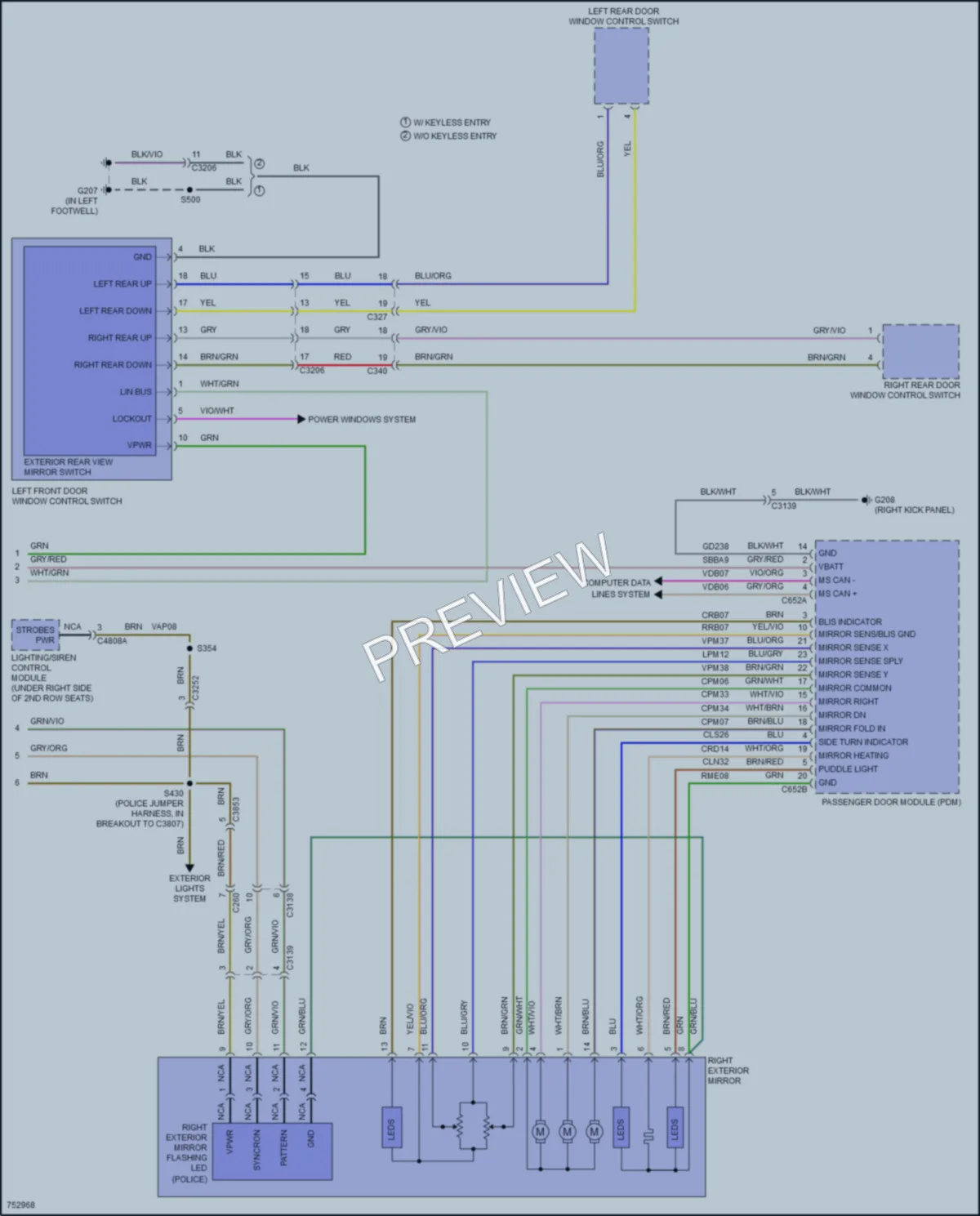 2021 Ford Explorer Memory Systems wiring diagram preview