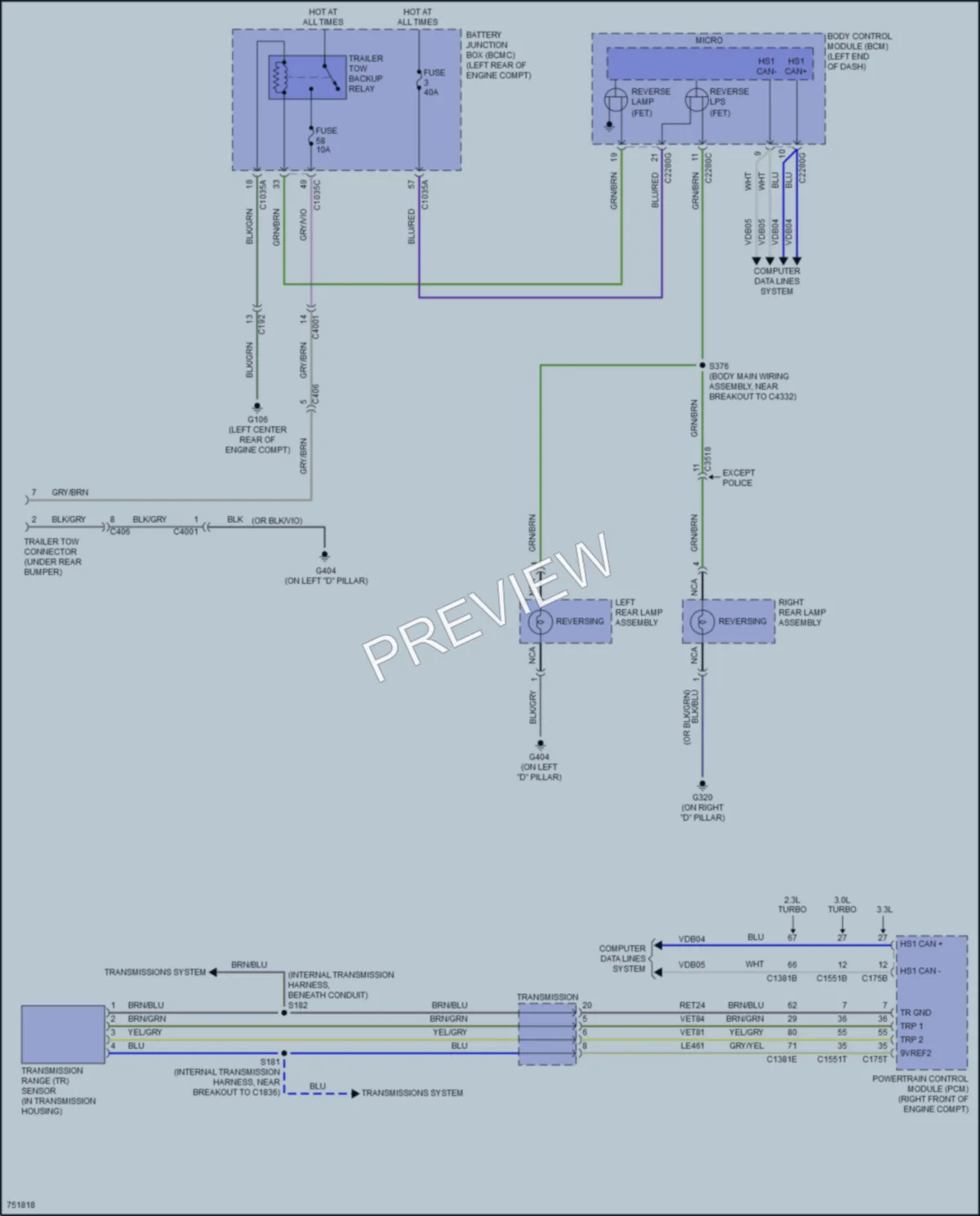 2021 Ford ExplorerHybrid Exterior Lights wiring diagram preview