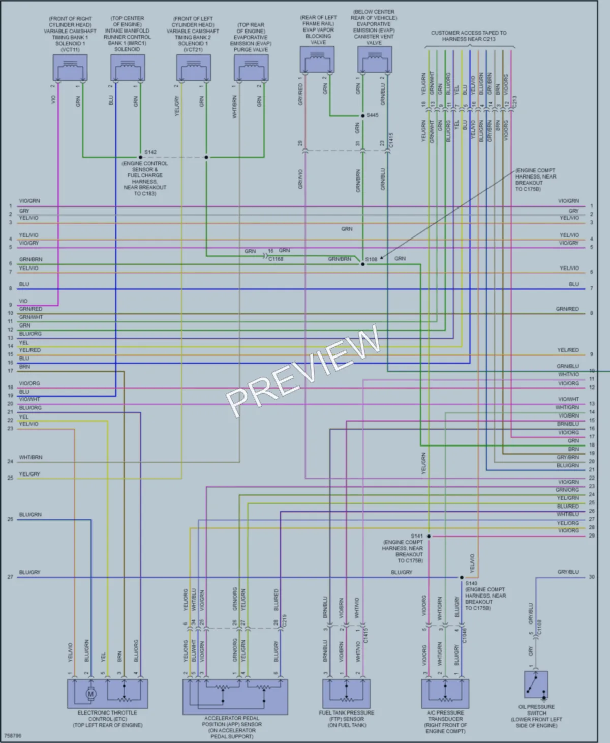 2021 Ford F450SuperDuty Engine Performance wiring diagram preview