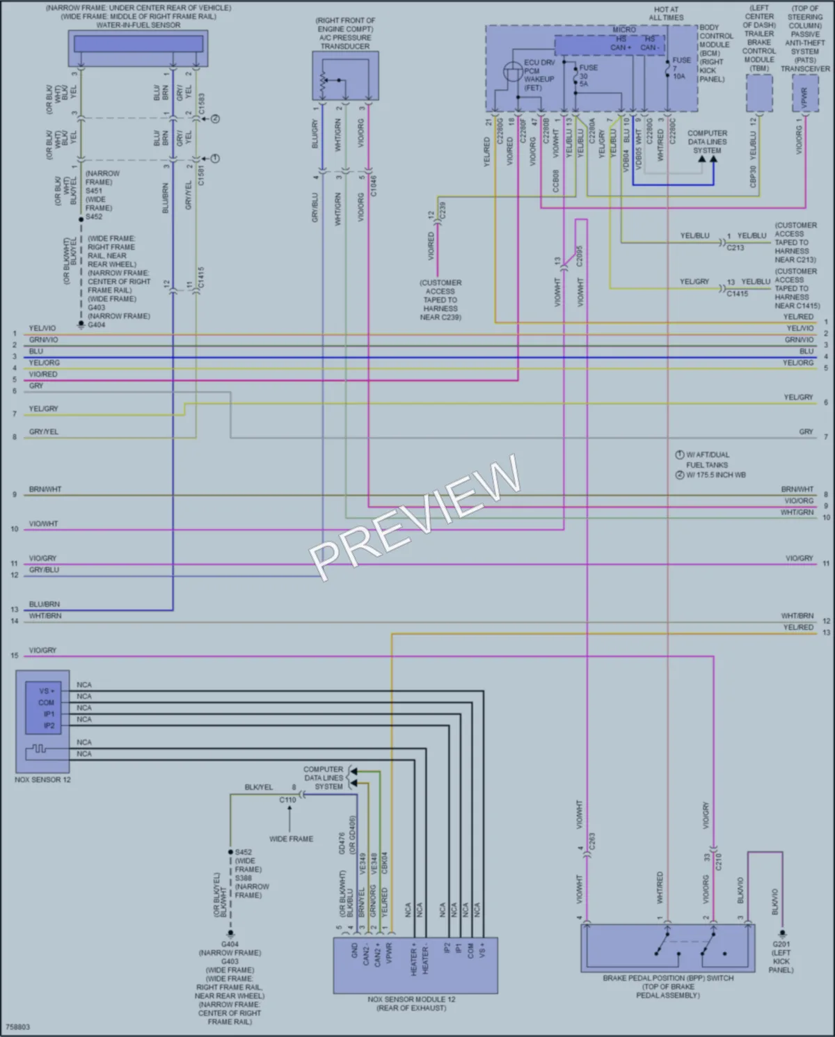 2021 Ford F550ChsCab Engine Performance wiring diagram preview
