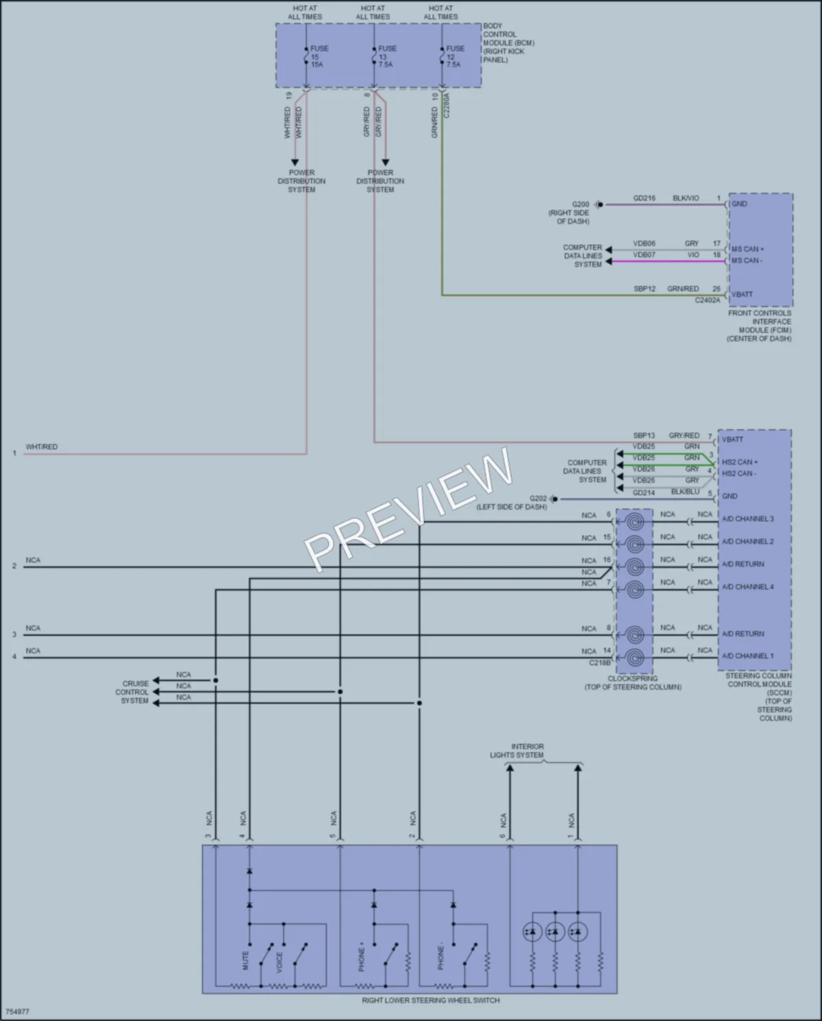 2021 Ford Mustang Navigation wiring diagram preview