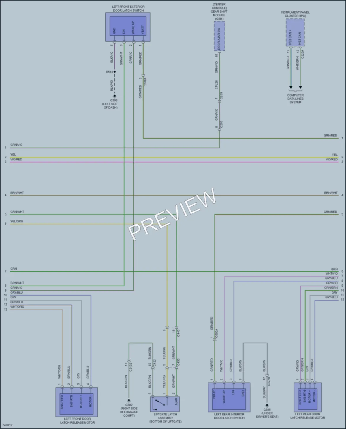 2021 Ford MustangMachE Anti Theft wiring diagram preview