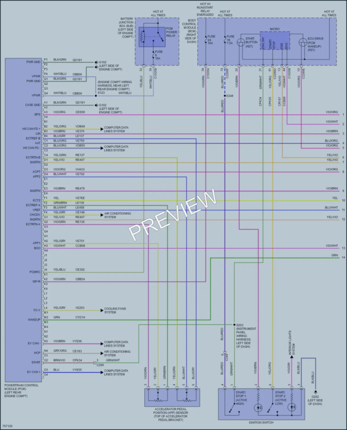 2021 Ford MustangMachE Engine Performance wiring diagram preview