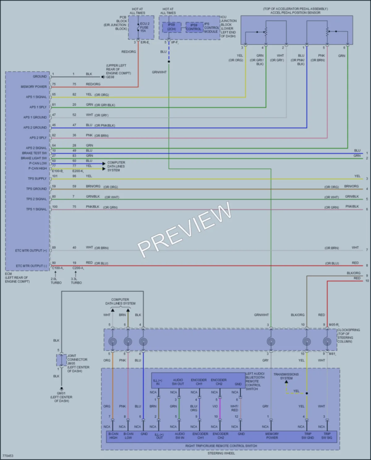 2021 Genesis G70 Cruise Control wiring diagram preview