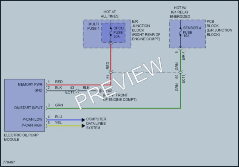 2021 Genesis G70 Engine Performance wiring diagram preview
