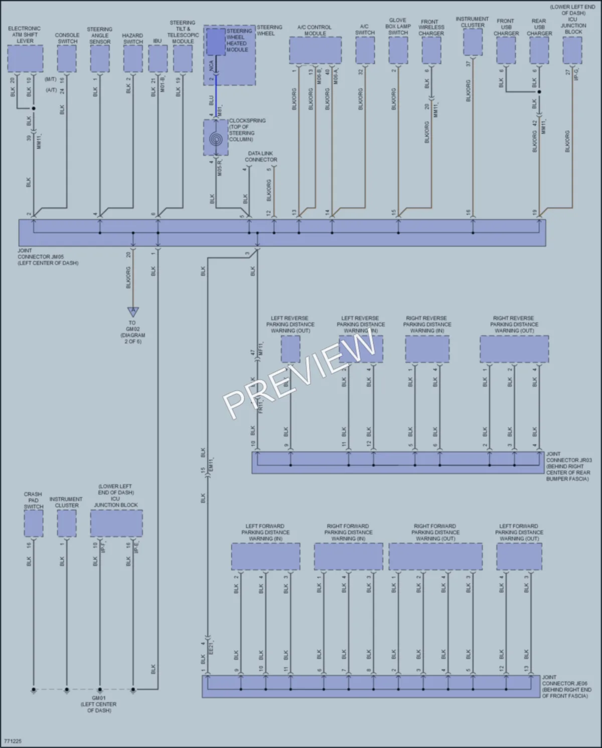 2021 Genesis G70 Ground Distribution wiring diagram preview